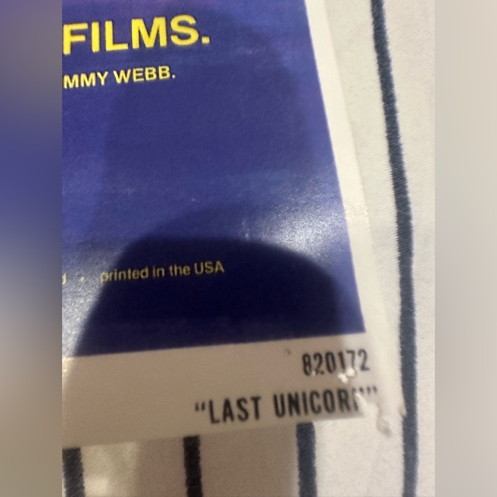 Vintage The Last Unicorn Poster - White, Red, Blue, Purple, Yellow - Picture 7 of 16